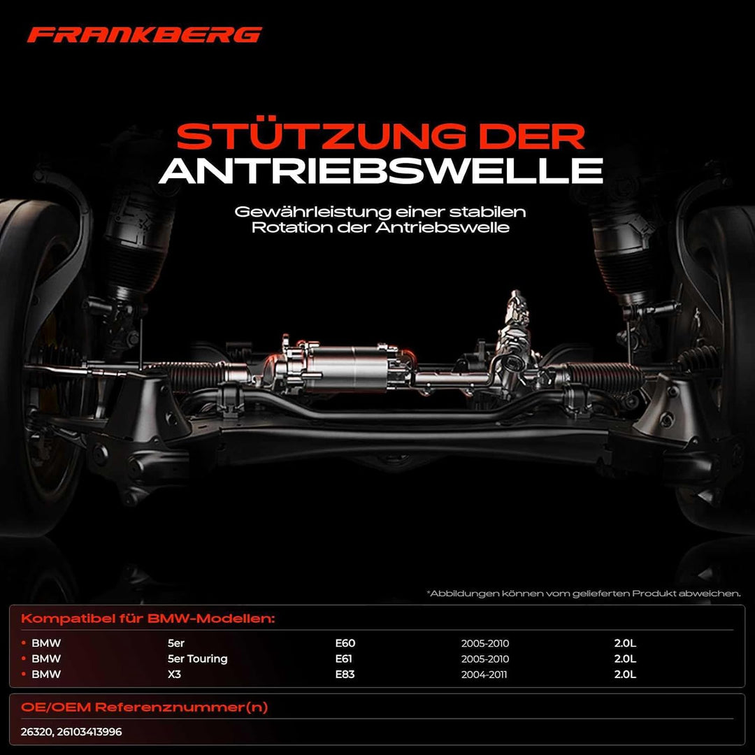 Frankberg Lagerung Gelenkwelle mit Kugellager Kompatibel mit 5er E60 520 2.0L 2005-2010 5er Touring