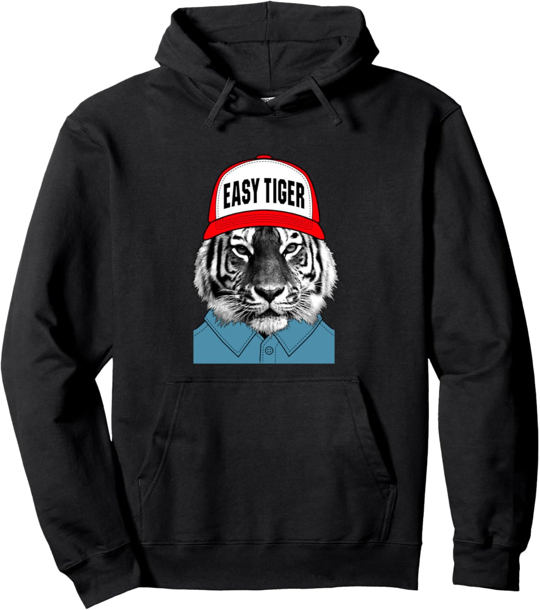Einfacher Tiger Pullover Hoodie