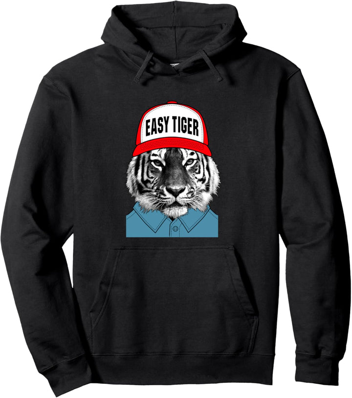 Einfacher Tiger Pullover Hoodie