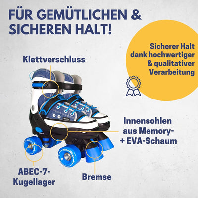 Best Sporting Rollschuhe Kinder Mädchen I Inline Skates Kinder grössenverstellbar I Inliner für Kind