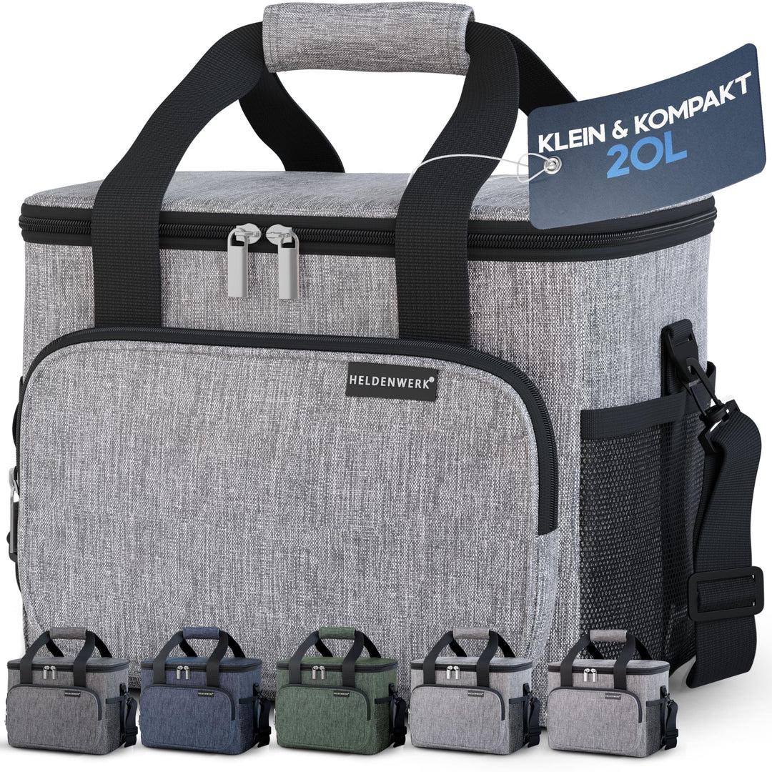 HELDENWERK Kühltasche für Essen & Getränke - Isolierte Thermotasche auslaufsicher & wasserdicht - Fr