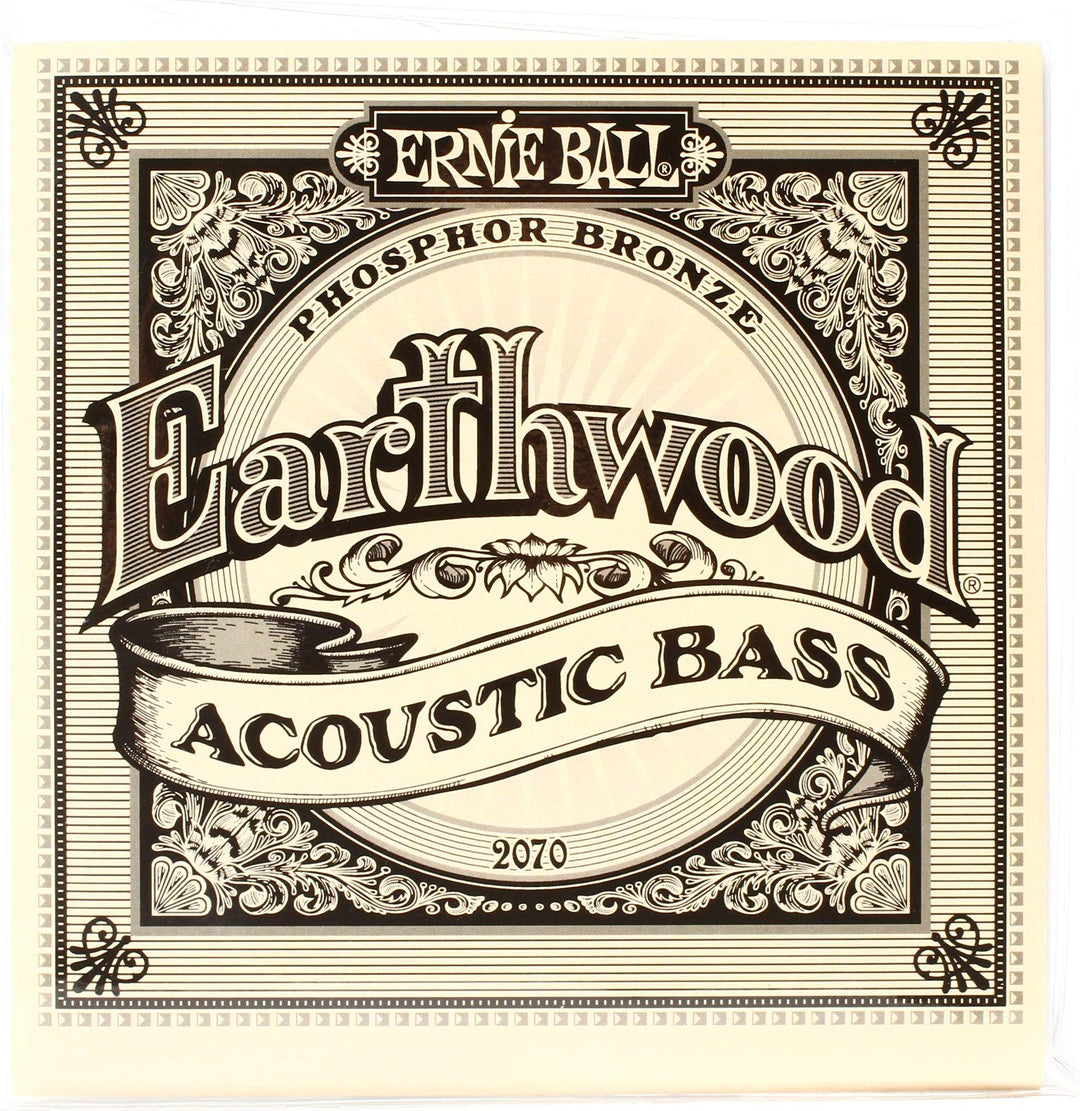 Ernie Ball P02070 Earthwood Phosphor Bronze Akustik-Bass-Saiten, Stärke 45-95, Originalversion