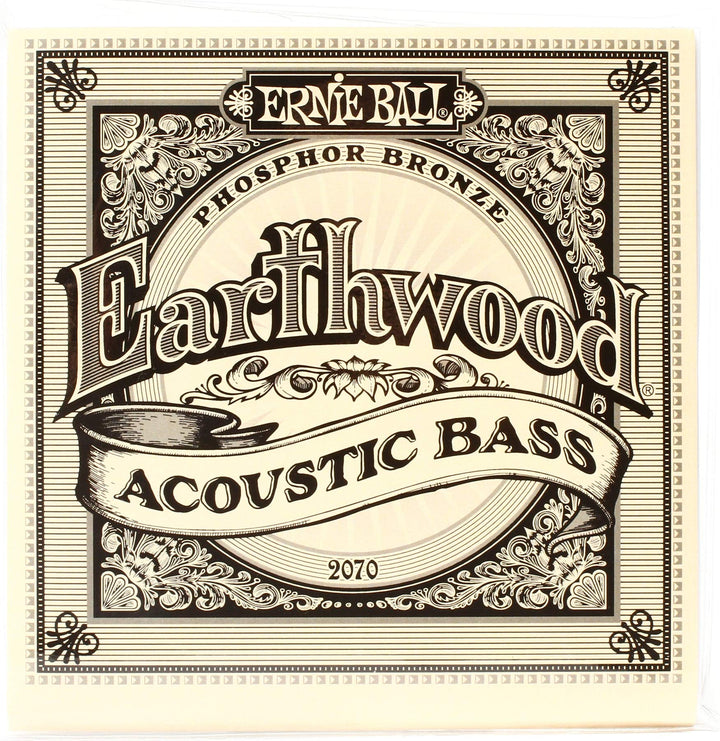 Ernie Ball P02070 Earthwood Phosphor Bronze Akustik-Bass-Saiten, Stärke 45-95, Originalversion