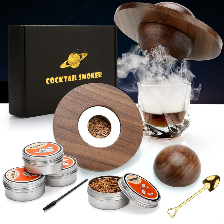 Cocktail Smoker Kit, Whiskey Smoker Kit mit 4 Holzchips, Vatertagsgeschenk, Old Fashioned Whiskey Sm