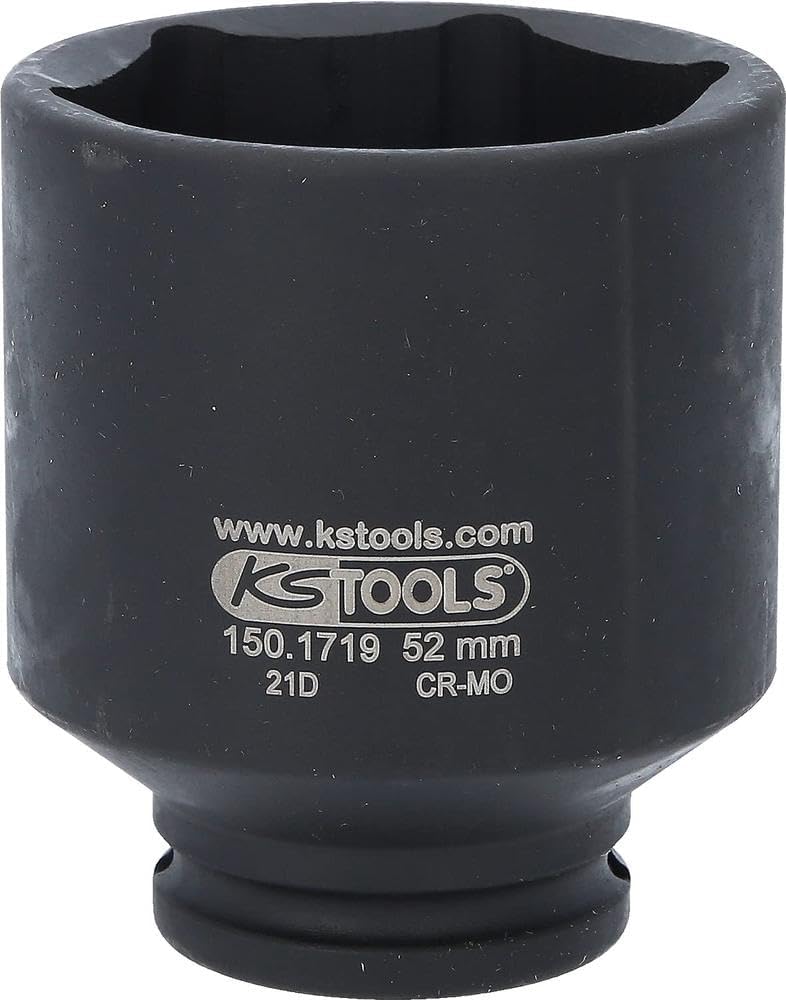 KS Tools 150.1719 1/2" Antriebswellen-Spezialstecknuss, 52mm