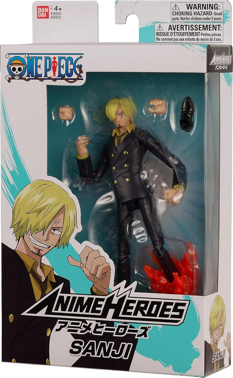 BANDAI – Anime Heroes – One Piece – Anime Heroes Figur 17 cm – Sanji – 36933, Sanji