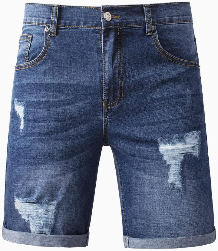 Meilicloth Jeans Shorts Kurze Herren Shorts Sommer Denim Western Casual B Blau XXS, B Blau XXS