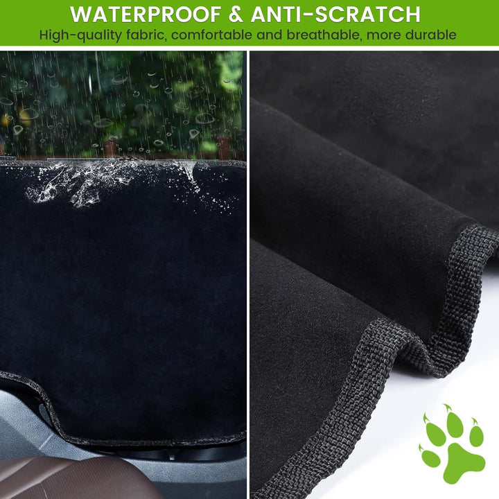 PETTOM 2 Stück Autotürabdeckung Hund Kratzschutz Autotür Schutz Haustier Wasserdicht Nylon Schwarz f