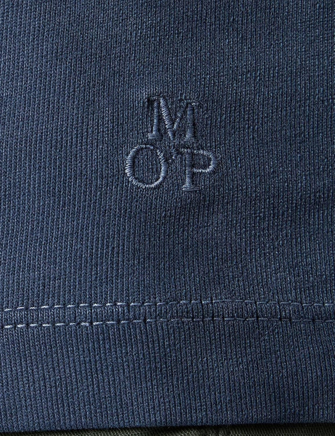 Marc OߴPolo Herren Langarmshirt aus Bio-Baumwolle mit Rundhalsausschnitt, XL Blau