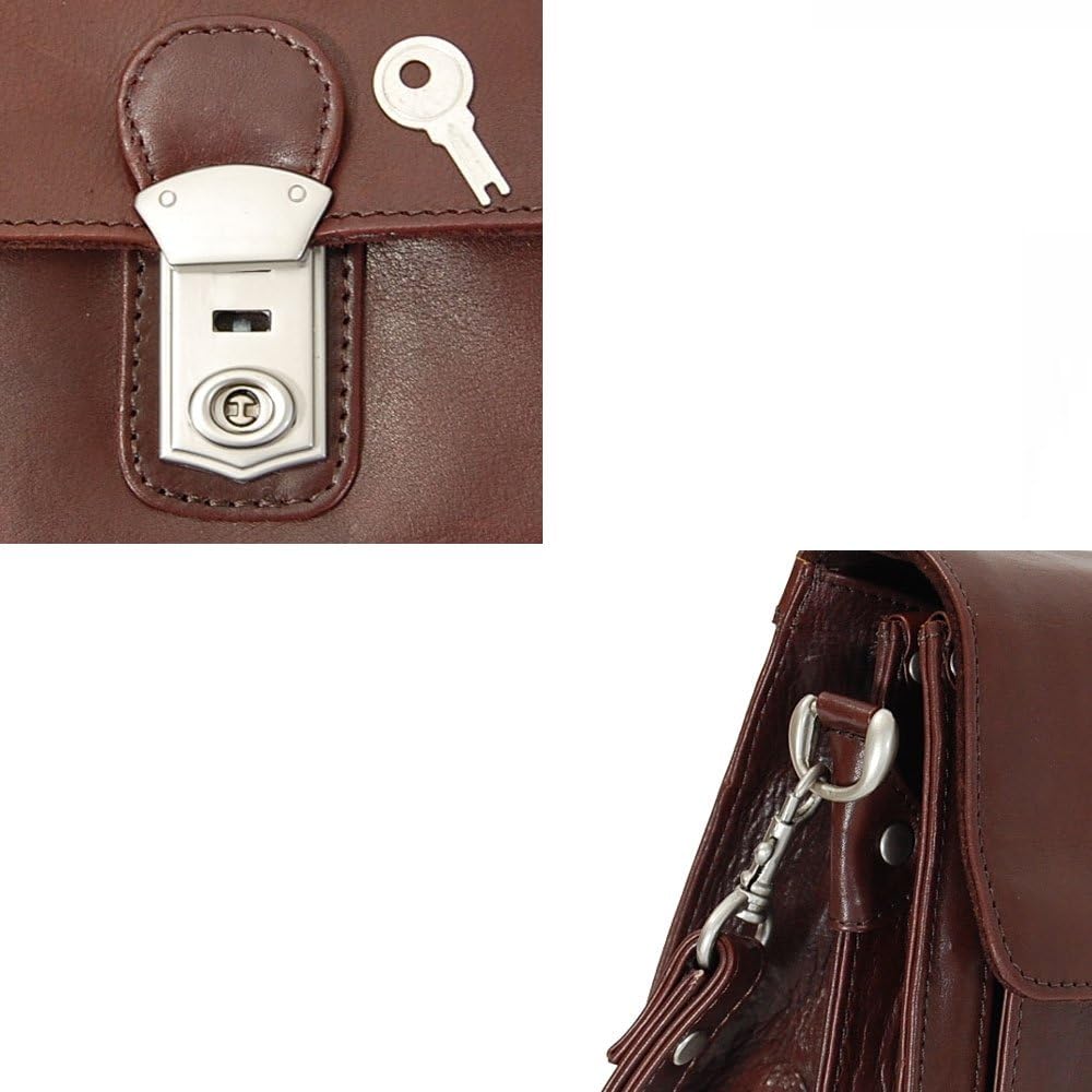 GoBago Branco Business Herren Handgelenktasche Herrentasche Tasche sehr hochwertig Braun, Braun