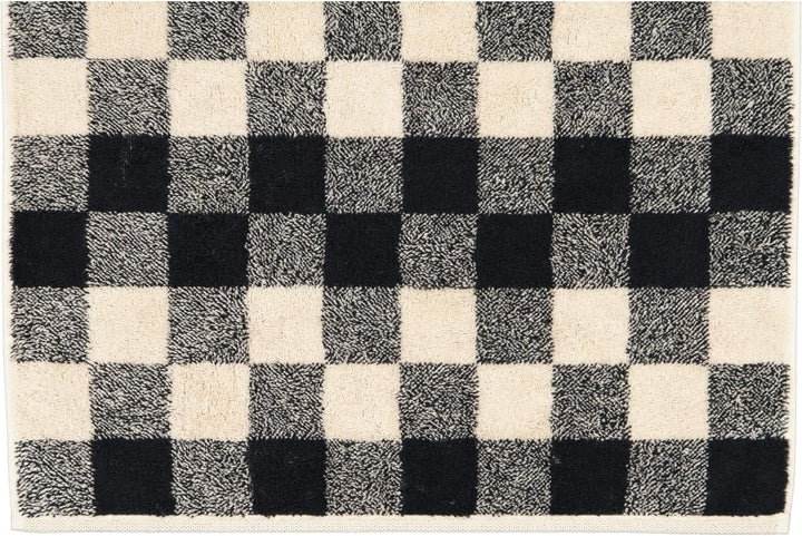 CAWÖ Home Handtücher Natural Karo 6217 Natur-schwarz - 39 Duschtuch 80x150 cm, Duschtuch 80x150 cm