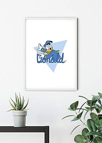 Disney Wandbild von Komar | Donald Duck Triangle | Kinderzimmer, Babyzimmer, Dekoration, Kunstdruck