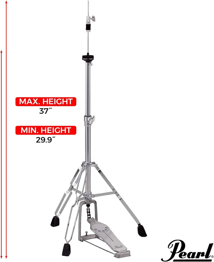 Pearl H830 Hi-Hat Ständer, Demonator Stil langes Fussteil und schwenkbare Beine Hi-Hat Stand, Hi-Hat