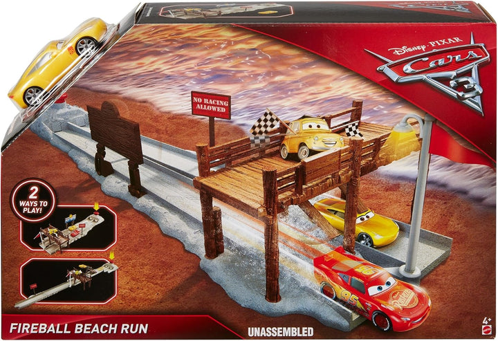 Disney Pixar Cars DVT47 - Disney Cars 3 Fireball Beach Renntraining Spielset