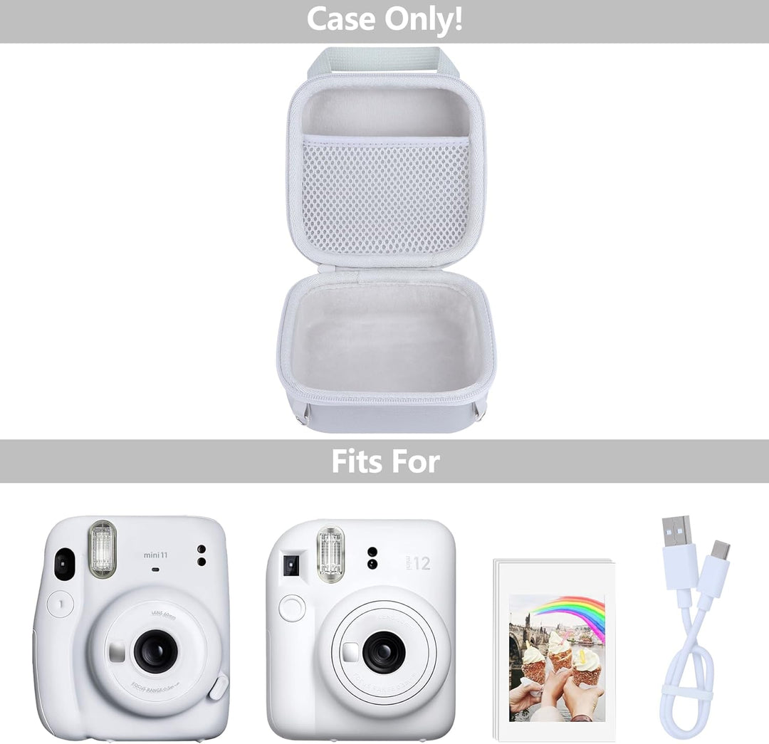 Hartschalen Schutzhülle Tasche Geeignet für INSATX mini 12 / INSTAX mini 11 Sofortbildkameras (Clay