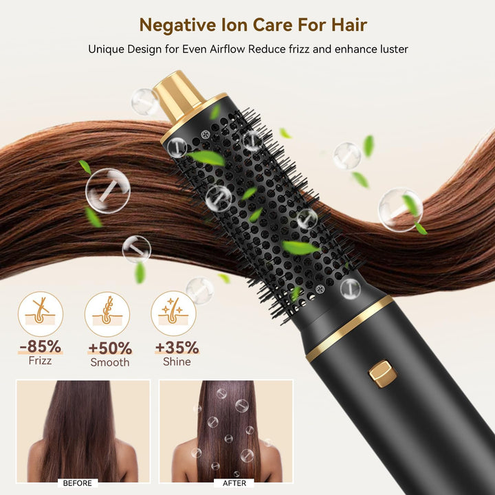 5 in 1 Hairstyler, Airstyler, Lockenstab Automatisch, Rundbürstenföhn, Warmluftbürste, Air Styler Fö