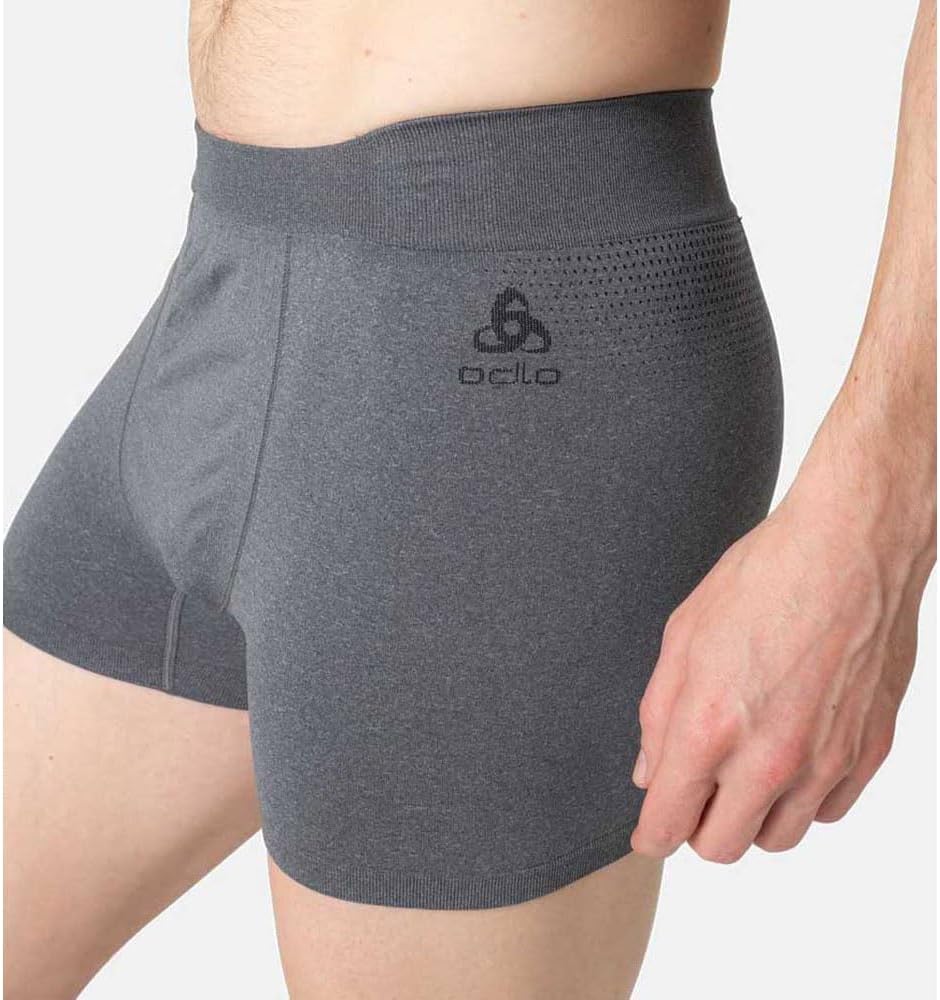 Odlo Men's Performance Light Eco_188742 Functional Underwear Boxer Shorts S Grey Melange, S Grey Mel