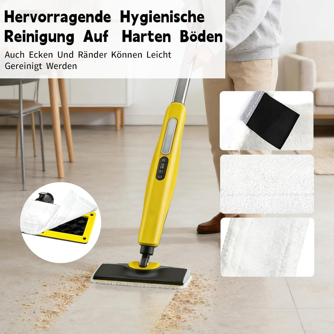 10 Stück Mikrofaser Ersatzpads Set für Kärcher Dampfreiniger, Ersatz Bodentücher Kompatibel mit Easy