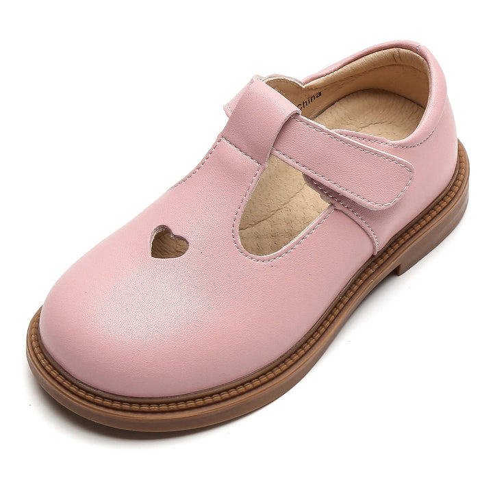 DADAWEN Mädchen Mary Jane Halbschuhe Taufschuhe Geschlossene Ballerinas 29 EU Rosa, 29 EU Rosa
