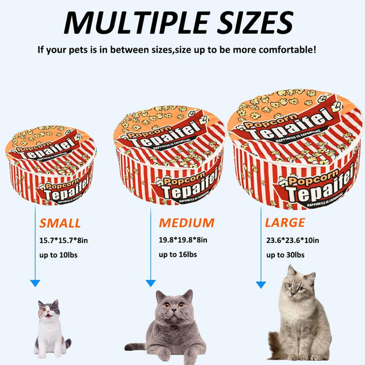 Katzenhöhle, Katzenbetten, Kuschelhöhle für Kätzchen, Bequemer Schlafplatz für Katzen Welpen, Plüsch