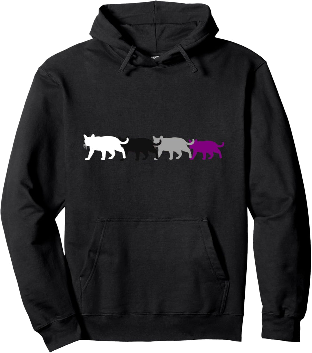 Asexuelle Katzen Asexueller Stolz Pullover Hoodie