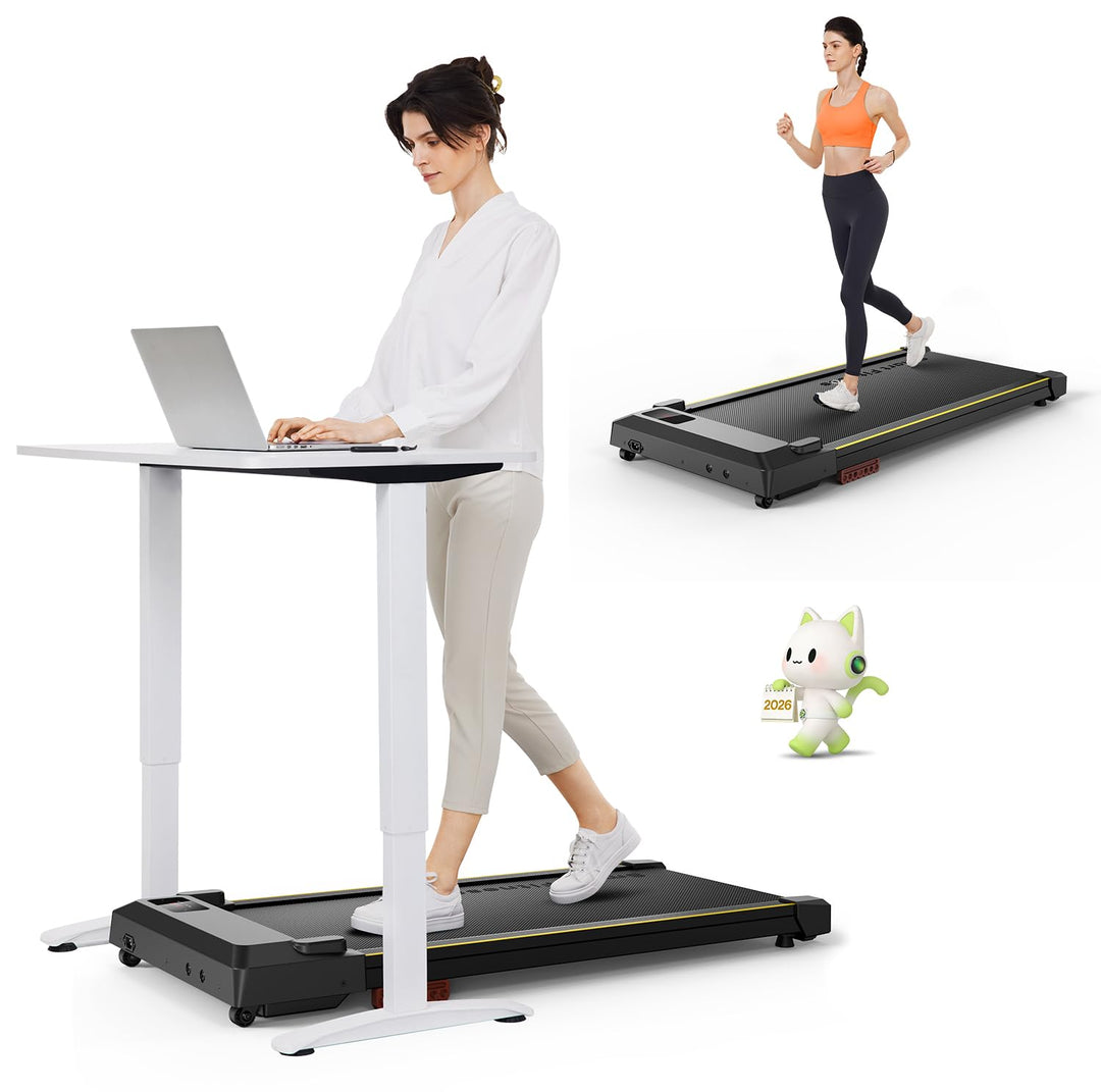 UREVO Smart Walking Pad mit APP und Fernbedienung, tragbare Laufbänder für Zuhause mit integrierten