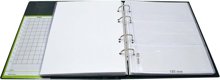 COLLECTOR Banknotenalbum mit Schutzkassette Etui für Verschiedene Banknoten-Grössen - mit Seiten und