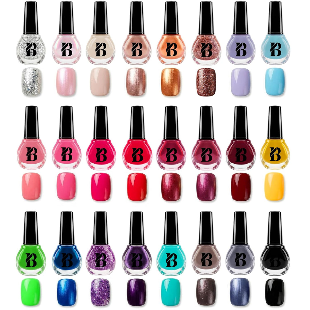 Envie de Color Nagellack-Set - Komplette Kollektion von 48 leuchtenden, Perl-, Pastell- und klassisc