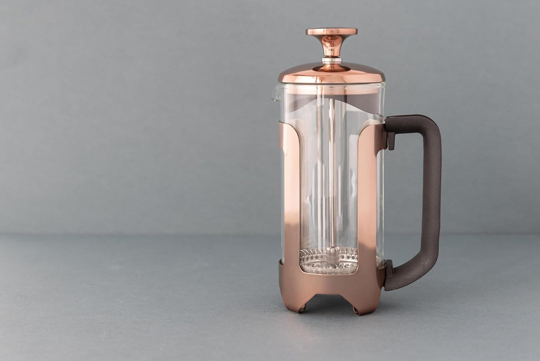 La Cafetière Roma Kaffeezubereiter, French Press, Edelstahl, Kupferfarben Three Cup Kupferfarben, Th