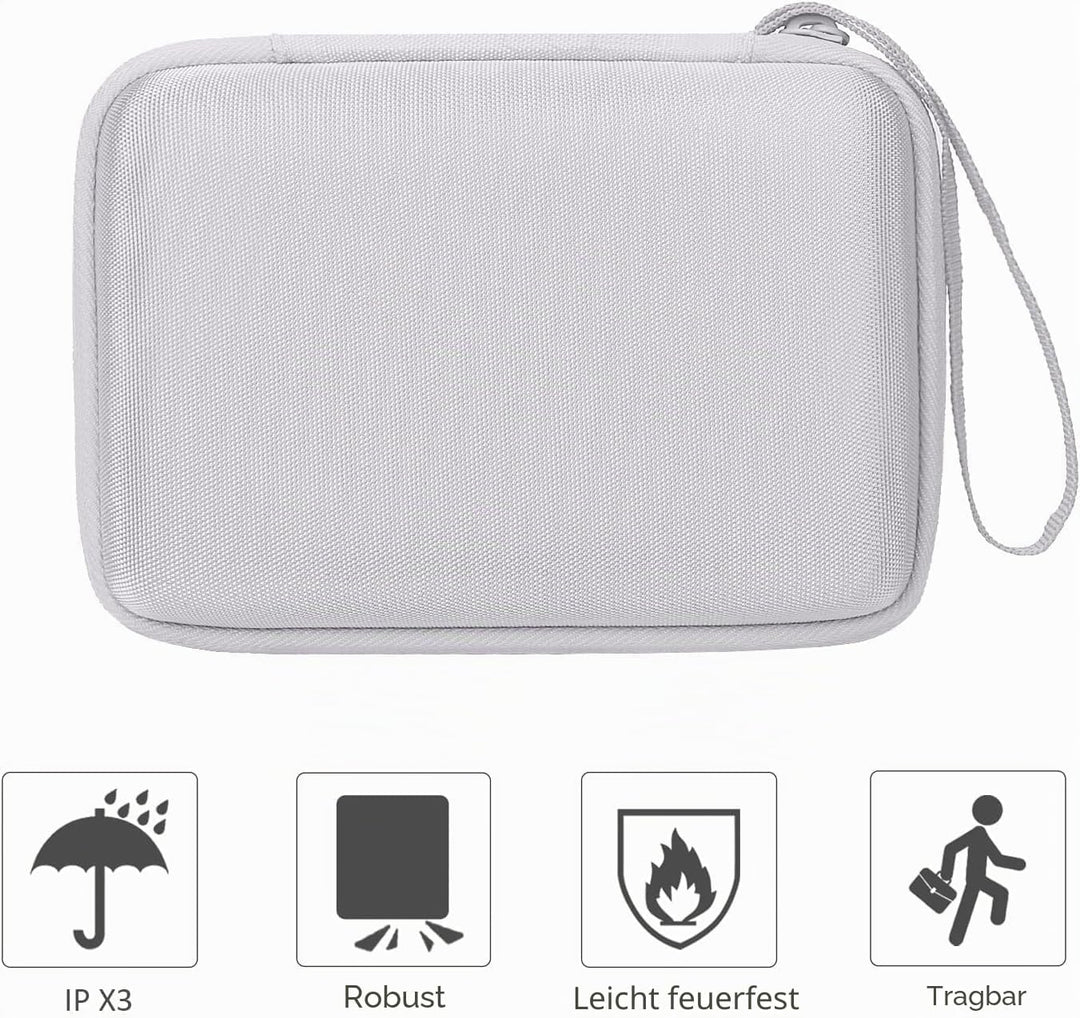 co2CREA Hart Tasche für Canon SELPHY Square QX10 /QX20 Fotodrucker Case Etui Tragetasche Weiss, Weis
