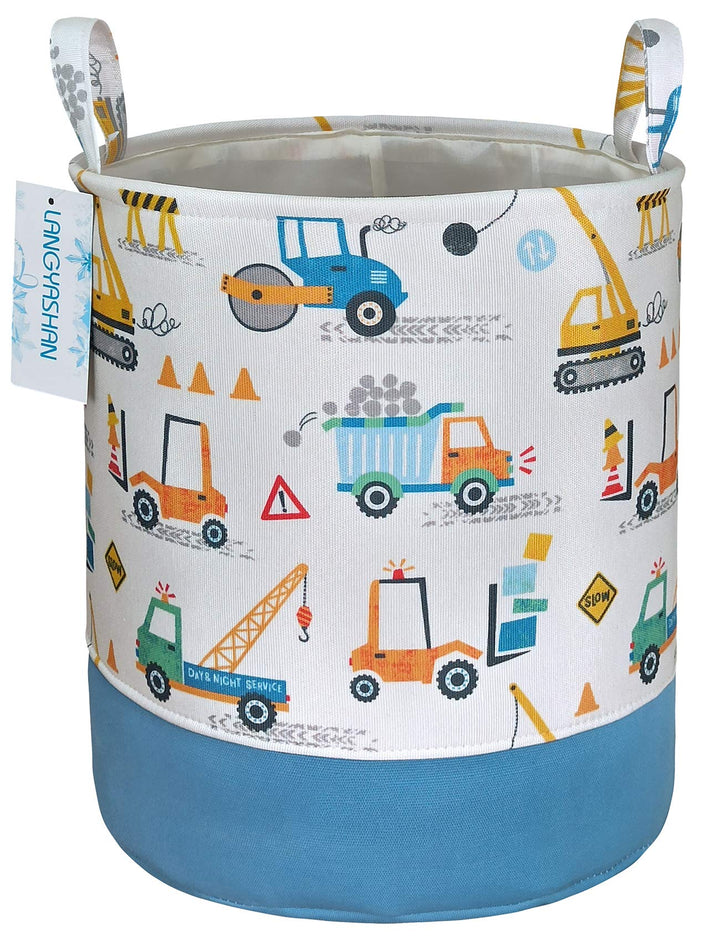 LANGYASHAN Aufbewahrungskorb, Baumwolle, faltbar, für Mädchen, Wäschekorb, Spielzeugkorb, Geschenkkö