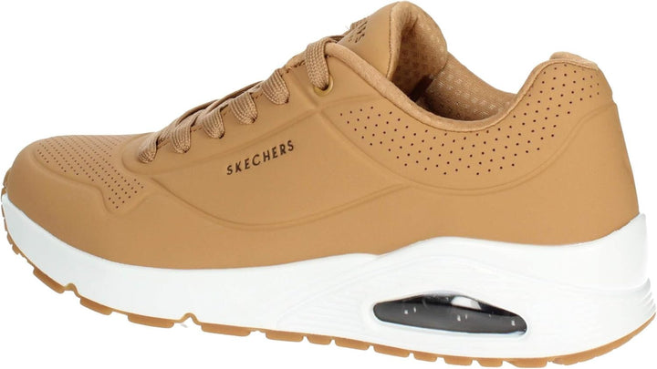 Skechers Herren UNO Stand On AirSneaker 39.5 EU Tan Durabuck Trim, 39.5 EU Tan Durabuck Trim