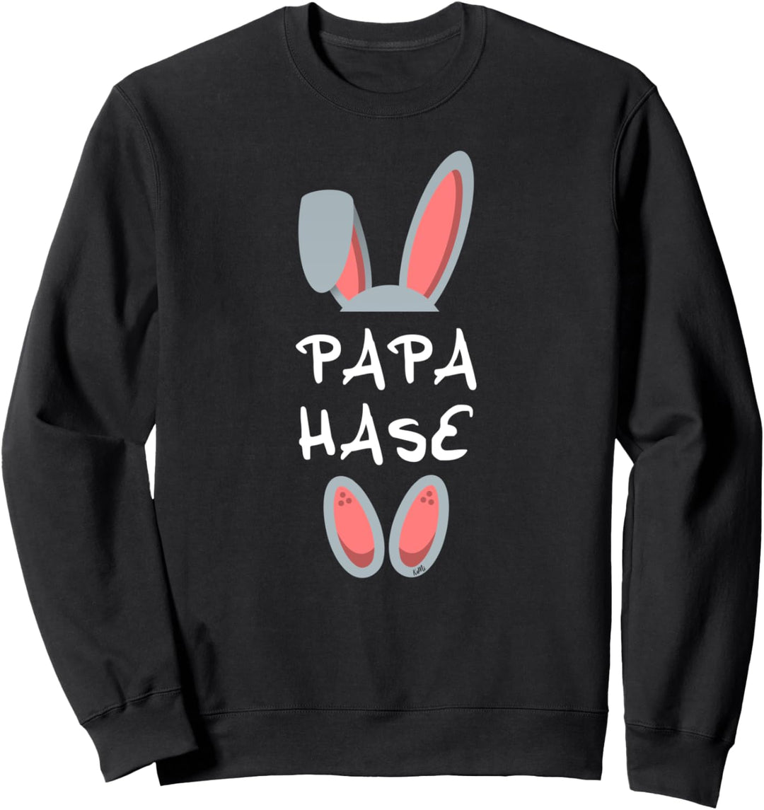 Papa Hase Osterhase Geschenk Familien Partnerlook Oster Sweatshirt