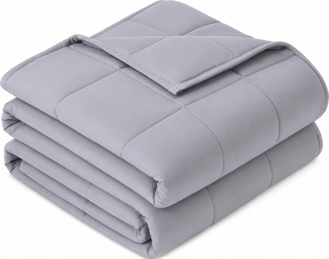 Sivio Gewichtsdecke für Erwachsene 5,5kg, Atmungsaktive Beschwerungsdecke, weiches Material mit Glas