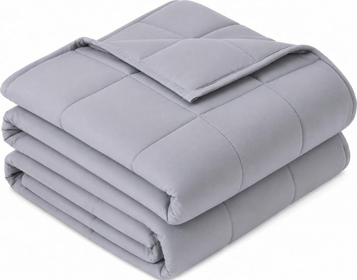 Sivio Gewichtsdecke für Erwachsene 7kg, Atmungsaktive Beschwerungsdecke, weiches Material mit Glaspe