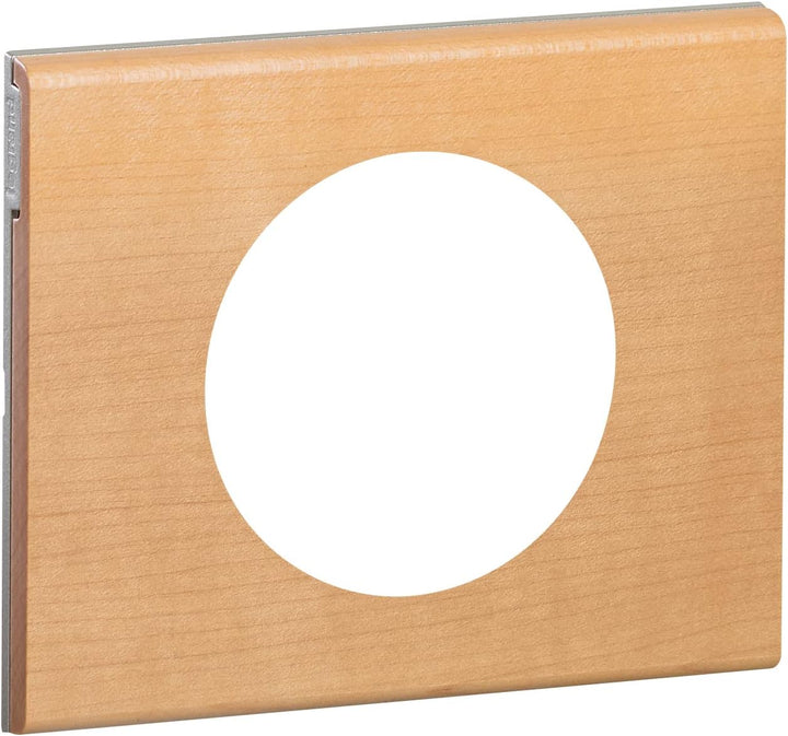 Legrand Céliane2 Platte mit Loch, Elfenbein, LEG69211 Bois Erable, Bois Erable