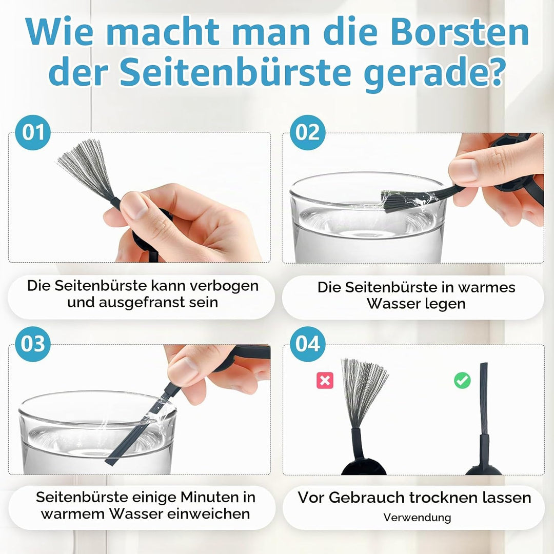 Homruich 22 Stück Zubehör für Narwal Freo Z10 Roboter Vacuum, 1 Hauptbürste, 4 HEPA-Filter, 4 Mop Pa