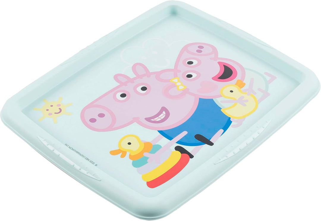 keeeper karolina Aufbewahrungsbox mit Deckel, 24 l, Dreh- und stapelbar, Design: Peppa, Für Kinder,