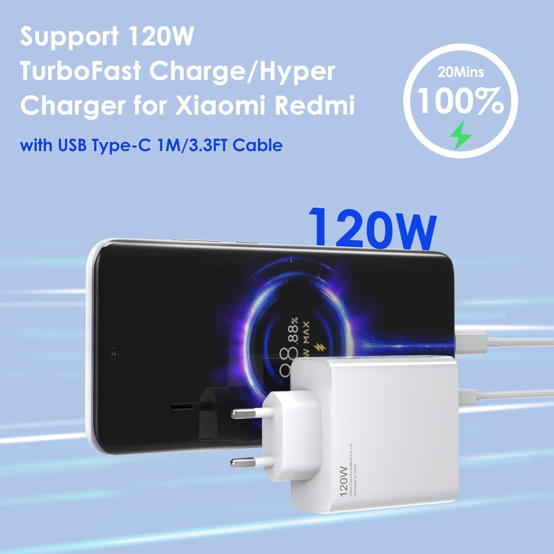 120W USB Ladegerät Ladekabel für Xiaomi 17 Ultra 15 14T pro 13T 12T, Redmi Note 15 14 13 Pro+ 5G, Ne