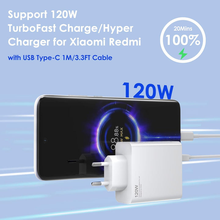 120W USB Ladegerät Ladekabel für Xiaomi 17 Ultra 15 14T pro 13T 12T, Redmi Note 15 14 13 Pro+ 5G, Ne