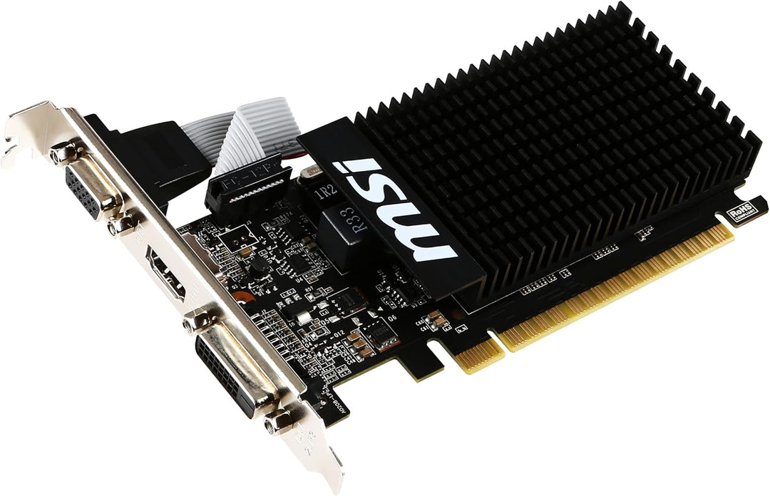 MSI GeForce GT710 GT 710 2GD3H LP MSI NVIDIA GT 710 2GB Low Profile PASSIVE Single, MSI NVIDIA GT 71