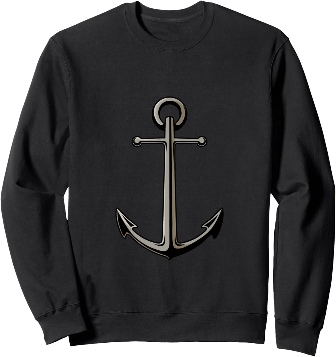 ANKER DUNKEL Geschenk Idee Bild Spruch Küste Hafen Meer Sweatshirt
