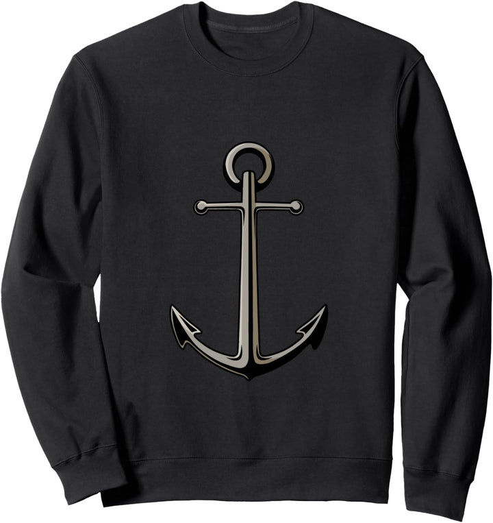 ANKER DUNKEL Geschenk Idee Bild Spruch Küste Hafen Meer Sweatshirt