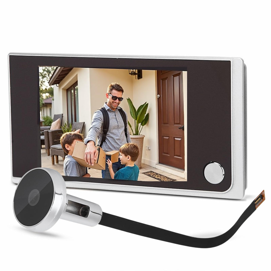 Digitaler Türspion Kamera - 3,5 Zoll LCD Drahtlose Video Türkamera mit 120° Weitwinkel, Einfache 3-M