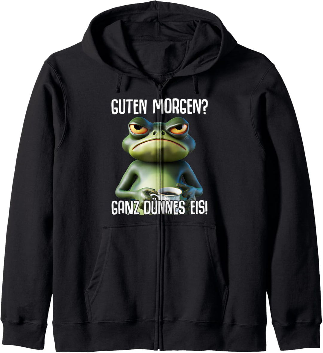 Kaffee Morgenmuffel Mitarbeiter Spruch Lustig Fun Geschenk Kapuzenjacke