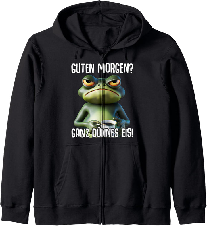 Kaffee Morgenmuffel Mitarbeiter Spruch Lustig Fun Geschenk Kapuzenjacke