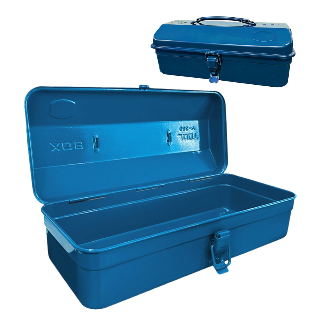 Mehrzweck-Werkzeugkiste mit Schlossschnalle, 37×16×12cm Leer Gross Werkzeugbox, Robust Langlebig Tra