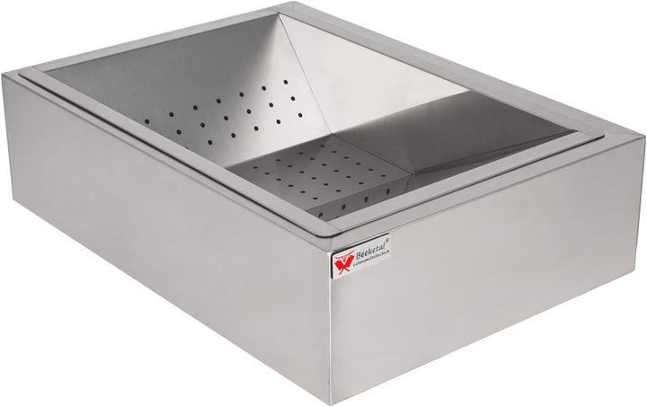 Beeketal 'BPAS-1' Profi Gastro Pommes Abtropfschale aus Edelstahl 2-teilig (Frittierseiher Grundgest