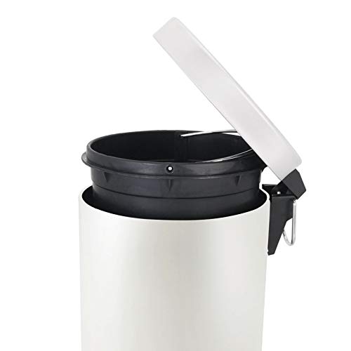 PROREGAL Runder Tretabfallsammler mit herausnehmbaren Kunststoff-Inneneimer | 12 Liter, HxBxT 40x29,