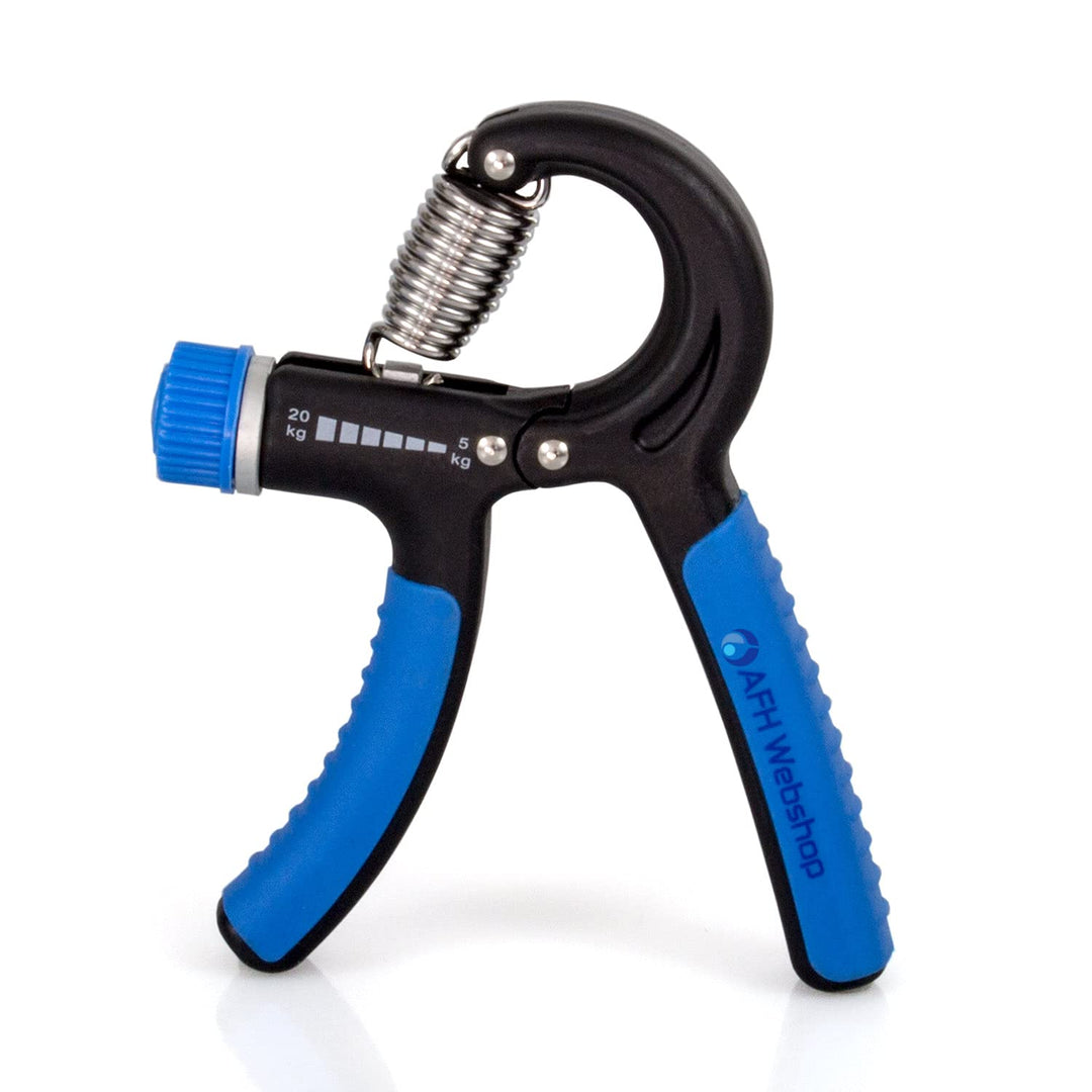AFH-Webshop Verstellbarer Federgriff | Handtrainer Handgriff | versch mittel (ca. 5,0 bis 20 kg), mi